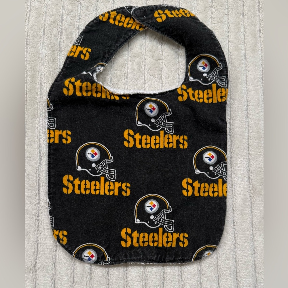 Steelers Black and Gold Kids Bib
